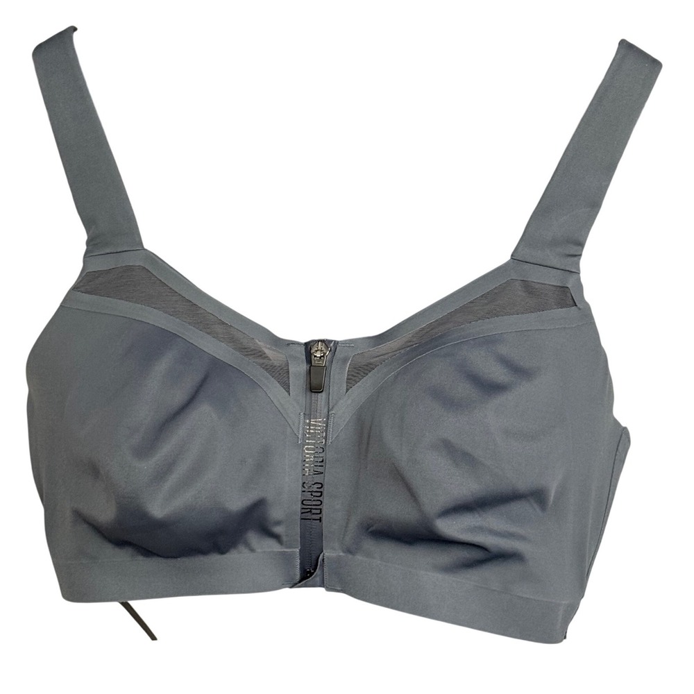 Victoria Sport Incredible Knockout‎ Ultra Max Front Zip Sports Bra Gray 36DDD